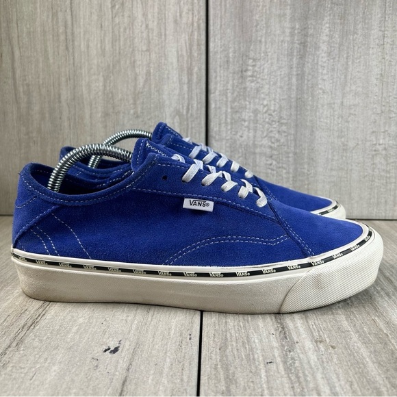 RARE Vans Diamo Ni Old Skool Royal Blue Lace Up Shoes Mens Size 8.5 Womens 10 - Picture 3 of 10